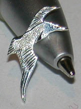 Non-Native Earrings - Albatross stud earring in silver