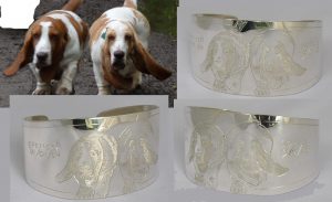 Non-Native Custom Bracelets cuff custom animals dogs silver gold