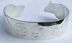 Cherokee Bracelets - ChBs Cherokee Symbol Bracelet Warrior, Spiral of Life, Journey