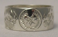 Cherokee Rings - CHr18 - Cherokee Grizzly Wolf Paws in Silver