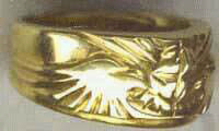 eagle ring in gold