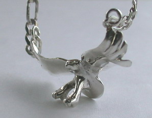 PenC1- Flying Eagle with figaro chain in silver or gold