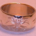 4-Direction Gold Rings - 4drg9a - Eagle, Lizard, Snake, Spider