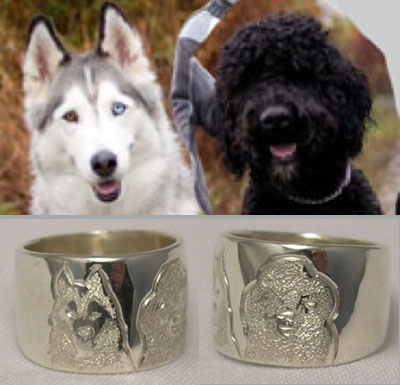 NNcr9 - Shepherd and Labradoddle dog ring