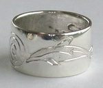 4-Direction Silver Rings - 4DS30a - 1/2" wide- sun burst, spiral of life ,dolphin and turtle