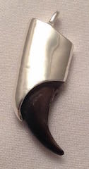 Cast Pendants - Claw Cap Small in Silver -3