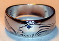 RbfSt8a - Wide band eagle with blue sapphire eye