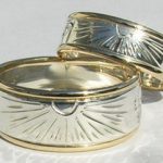 Wedding Rings - Rap27 – Sun Wave ring 1.5mm yellow gold ribs
