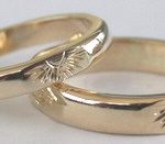 4-Direction Gold Rings - 4drg5 - 3mm and 5mm,, Bearclaw, Eagle, Medicine Wheel, Sun