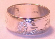 4-Direction Silver Rings - 4DS13a - Eagle, Feather, Grizzly and Mountain